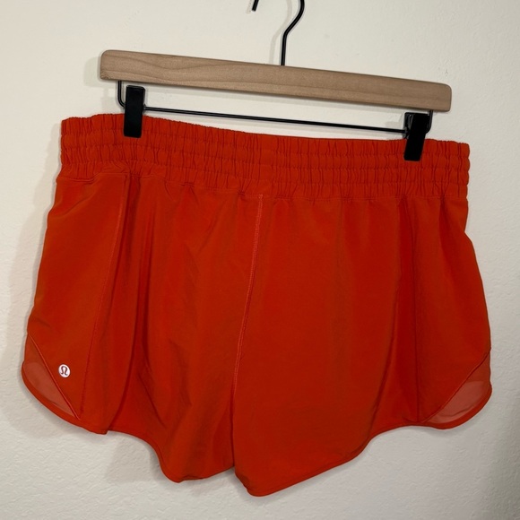 Lululemon Orange/red Hotty Hot Shorts size 14 - Picture 2 of 11